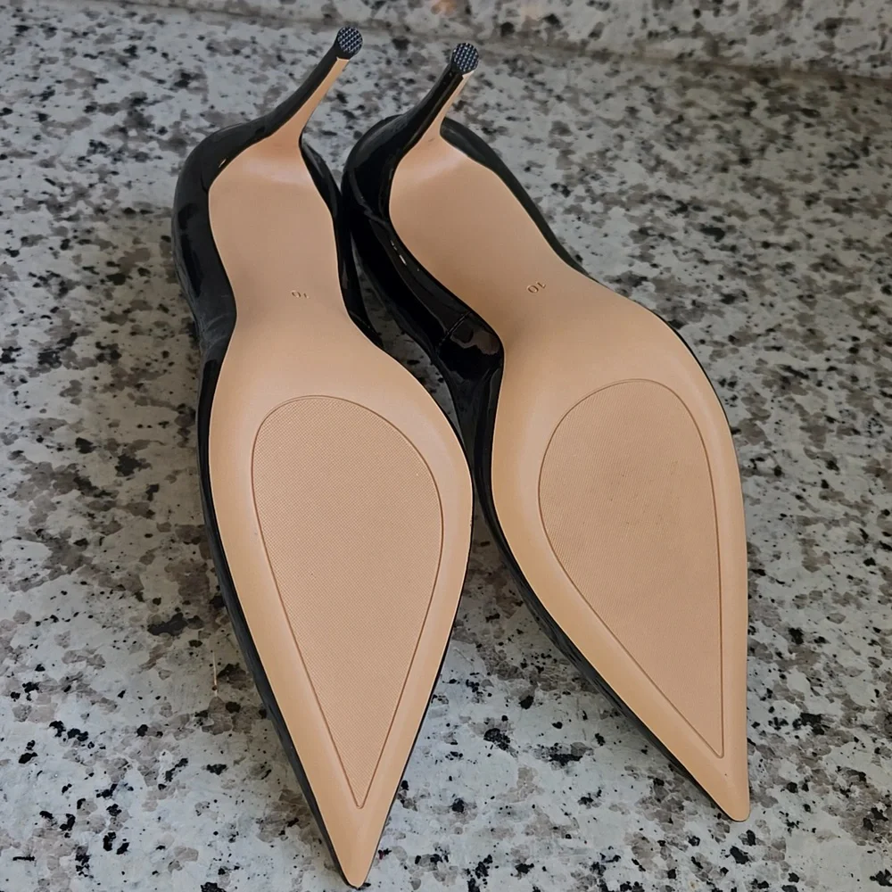 Elegant Black Shofoo Stiletto Heels - Picture 10 of 11